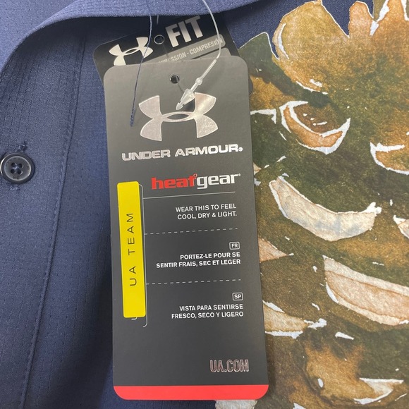 Hand Printed Mens XXL Upcycled Rustic Woody Pine Cone Long Sleeve Button Shirt - Picture 6 of 7